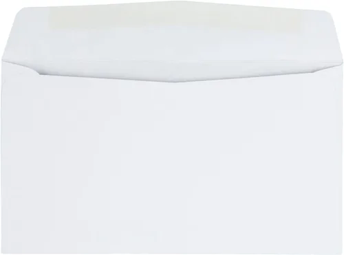 Miniatura 2 de Quality Park Sobres de negocios #6-3/4 con solapa engomada para correo comercial de remesas estándar, tejido blanco de 24 libras, 5-3/8 x 6-1/2, 500