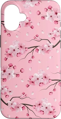 Miniatura 23 de Japanese Cherry Blossom Floral Flower Pattern Pastel Pink Case for iPhone 17