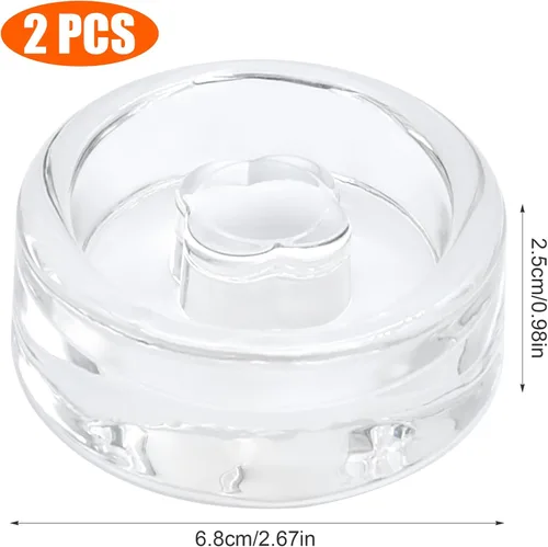 Miniatura 2 de 2 pesos de fermentación de vidrio, tapas de fermentación para frascos Mason de boca ancha, pesas para conservas para chucrut, encurtidos y kimchi