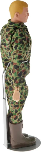 Miniatura 6 de Plymor DSP-5175S - Soporte ajustable plateado para muñecas, se adapta a muñecas o figuras de acción de 10, 11 y 12 pulgadas, la cintura es de 1.75 a