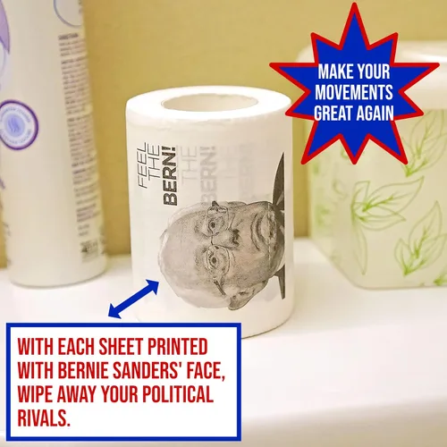 Miniatura 3 de Bernie Sanders - Papel higiénico novedoso, paquete de 3, divertido regalo político para republicanos, humor demócrata impreso por Fairly Odd
