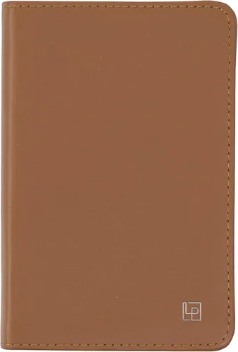 Miniatura 11 de Cuaderno de escritura clásico de cuero, tapa blanda, rayado estrecho, tabla de contenido y páginas numeradas Britannica Rojo