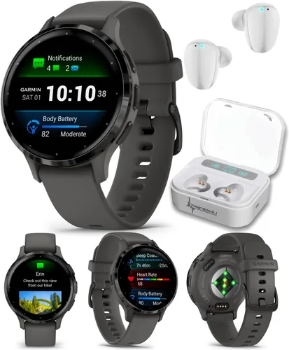 Miniatura 12 de Reloj inteligente Garmin Venu 3 GPS con pantalla AMOLED de 45 mm, características avanzadas de salud y fitness, hasta 14 días de batería, modo