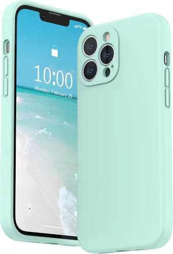 Miniatura 31 de SURPHY Funda compatible con iPhone 13 Pro Max con protector de pantalla, (protección de cámara + forro de microfibra suave), funda de silicona Negro