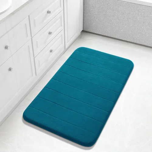 Miniatura 52 de Yimobra Tapete de baño de espuma viscoelástica, súper suave, absorbente, antideslizante, de secado rápido, lavable a máquina, tapete para bañera
