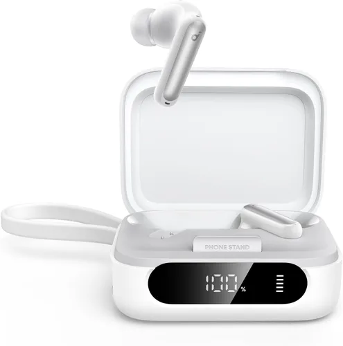 Miniatura 9 de Soundcore P41i de Anker, auriculares con cancelación de ruido adaptativa con cargador portátil para teléfono, solo para carga USB-C, tiempo de Negro