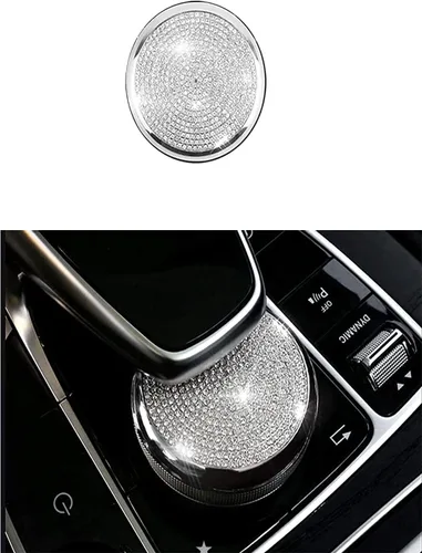 Miniatura 2 de CONGCONG para Mercedes Benz Cubierta de Control de Medios Interior Bling Accesorios de Cristal Compatible con Accesorios Mercedes-Benz