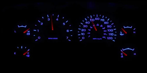 Miniatura 6 de HERCOO Bombillas LED azules para medidor de instrumentos, velocímetro, compatible con Dodge Ram 1500 2500 3500 2002-2006