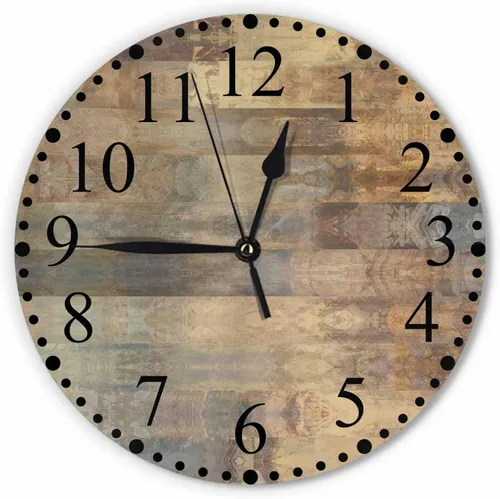 Miniatura 9 de Reloj de Pared Bohemio con Textura Paisley de 10 Pulgadas Operado por Batería Vector Color Rojo Brillante Reloj Silencioso Sin Tictac Relojes