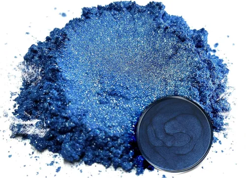 Miniatura 7 de Pigmento en polvo de mica "Angel Blue" (1.76 oz o 50 gr) multiusos para manualidades y manualidades, aditivo carpintería, epoxi, resina, bombas