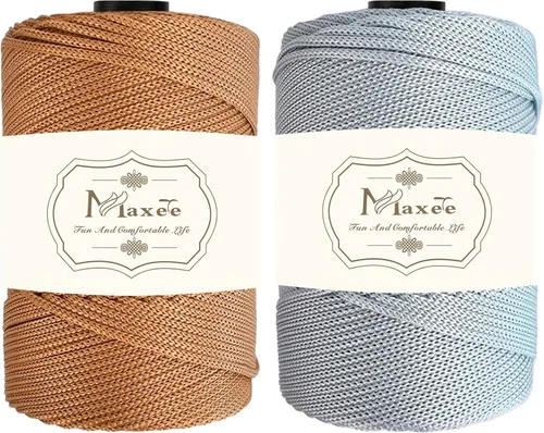 Miniatura 24 de Cordón de macramé premium de poliéster 3 mm × 218 yardas, cordón de macramé 100% polipropileno de 3 mm, ideal para crochet, colgadores de pared, 30