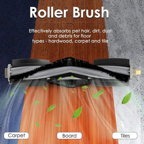 Miniatura 2 de (4 piezas) X1 Omni Roller Brush compatible con ECOVACS DEEBOT X1/X1 Omni/X1 Turbo/X1 PRO Omni/T10/T10 Omni/T10 Plus/T20/T20 Omni. Piezas de repuesto