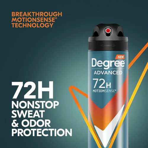Miniatura 5 de Degree Men Desodorante Antitranspirante Avanzado en Aerosol Seco Adventure Protección de 72 Horas contra el Sudor y el Olor para Hombres