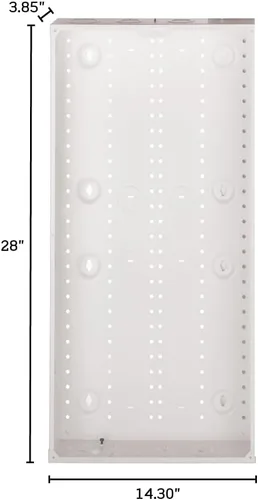 Miniatura 5 de Leviton SMC 47605-28W - Caja estructurada para medios con tapa, 28 pulgadas, color blanco