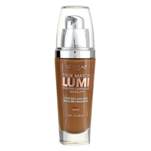 Miniatura 3 de L'Oreal Paris True Match Lumi - Maquillaje luminoso saludable, bronceado clásico/capuchino [N7-8], 1 onza (paquete de 2)
