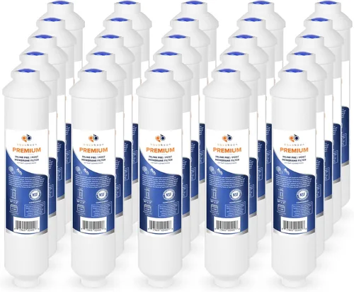 Miniatura 22 de Aquaboon Filtro de agua de carbón activado en línea T33 para refrigerador, máquina de hielo con conexión rápida para línea de agua de 1/4 compatible