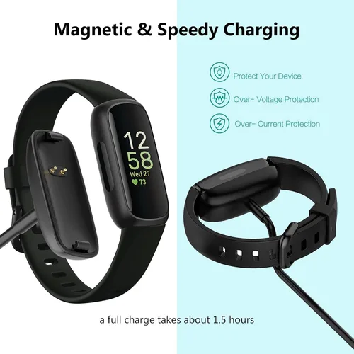 Miniatura 3 de Cargador de pared rápido para Fitbit Inspire 2, Cargador Fit bit Ace 3 para niños, Cable de carga USB de repuesto para Fitbit Inspire 2 HR