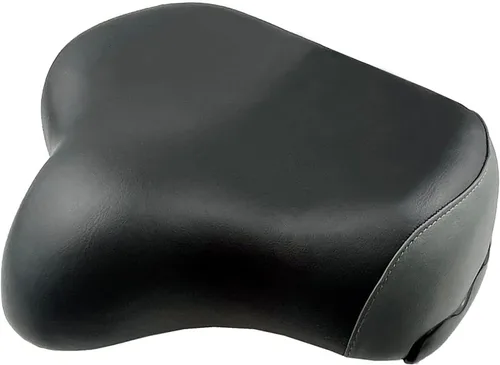 Miniatura 9 de THALOUS Asiento de bicicleta con respaldo de gran tamaño, cómodo, repuesto de silla de montar de bicicleta, espuma viscoelástica suave, cojín