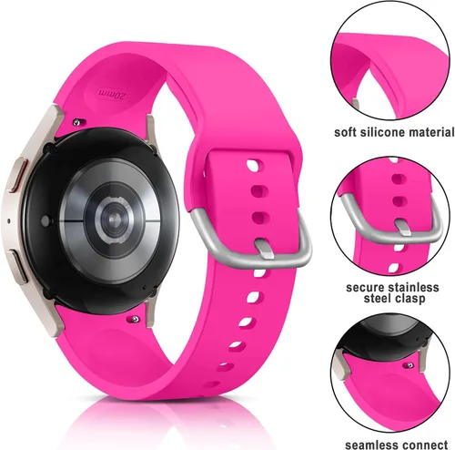 Miniatura 2 de YuiYuKa Correa deportiva para Galaxy Watch 7/6/5/4/FE Band 1.575 in 1.732 in 6/4 Classic Band 1.850 in 1.693 in 1.811 in 1.654 in, correa de Glacier