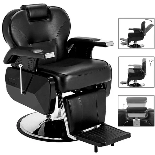 Paddie Profesional hidráulico reclinable resistente de la silla negra del peluquero para el peluquero y el estilista del peluquero