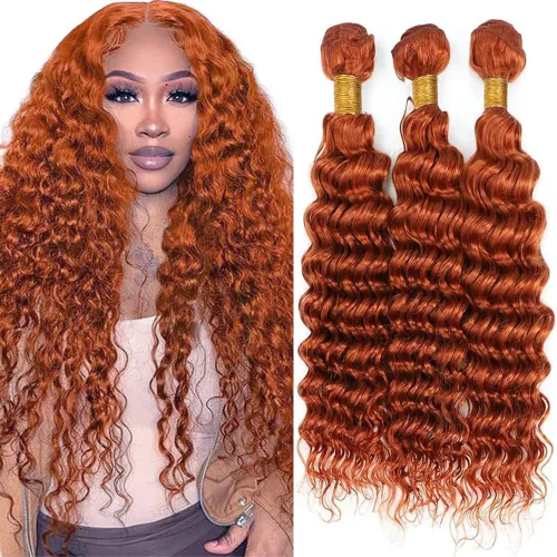Miniatura 36 de Color 30 paquetes de cabello humano marrón onda del cuerpo paquetes 8 10 12 pulgadas brasileño virgen Remy extensiones de cabello humano doble trama