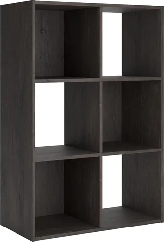 Miniatura 41 de Diseño exclusivo de Ashley Paxberry. Organizador de almacenamiento o librero moderno de 6 cubos, color blanqueado
