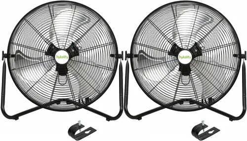 Miniatura 9 de hykolity Ventilador de piso de alta velocidad de 20 pulgadas, ventilador de pared de metal resistente de 4600 CFM con 3 velocidades, ventilador
