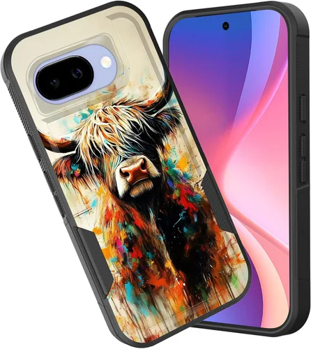 Miniatura 72 de Funda para Pixel 6A, funda híbrida de doble capa resistente a prueba de golpes de policarbonato duro de silicona suave TPU para Google Pixel 6A