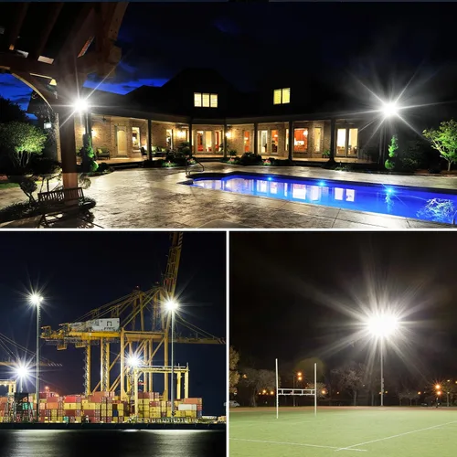 Miniatura 5 de Luz de inundación LED de 150 W, IP66, impermeable, para exteriores, 15000 lm, 5000 K, luz de trabajo con enchufe e interruptor, luces de seguridad