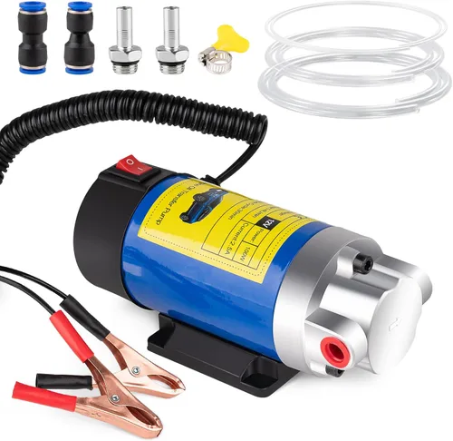 Bomba extractora de aceite 12V 100W, bomba de transferencia de fluido ultra silenciosa para aceite de motor, fluido de transmisión, cambio de aceite
