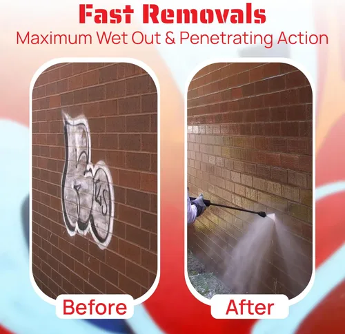 Miniatura 9 de Removedor de graffiti de mocos de elefante (1 galón) Fórmula biodegradable superior para la eliminación rápida de graffiti en superficies porosas