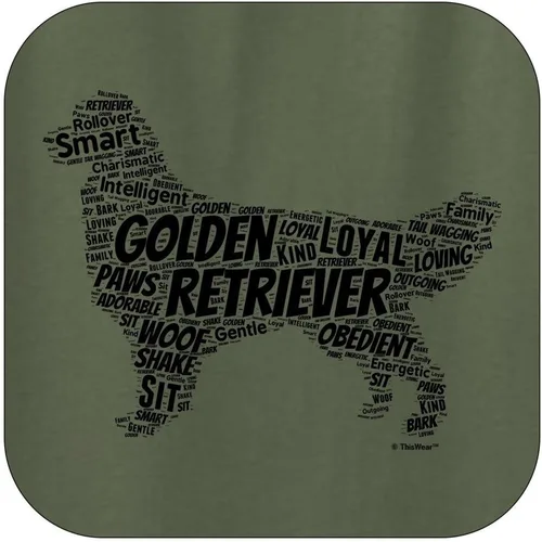 Miniatura 2 de ThisWear Golden Retriever Word Art - Sudadera con capucha para perro y cachorro