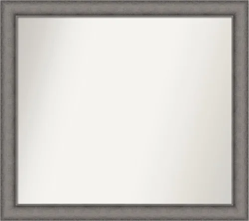 Miniatura 83 de Amanti Art Espejo de pared personalizado no biselado (24.5 x 24.5 pulgadas), marco gris marrón alta, varios tamaños personalizados, espejo de baño