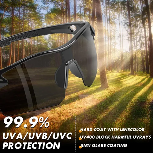 Miniatura 6 de Paquete de 6 lentes de seguridad, ANSI Z87.1+gafas protectoras UV, resistentes a los impactos y antiarañazos, para hombres y mujeres