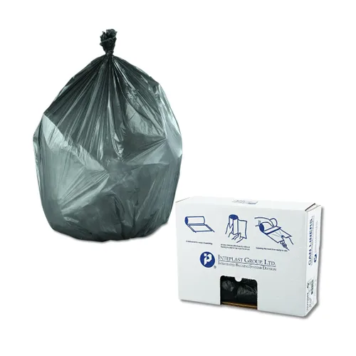 Miniatura 13 de Inteplast Group - Bolsas de basura comerciales de alta densidad, 60 L, 8 micrones, 61x83.8 cm, color negro, 50 bolsas/rollo, 20 rollos/cartón