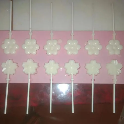 Miniatura 5 de Molde de silicona para piruletas de flores: el molde de piruleta de chocolate se puede utilizar para hacer una variedad de dulces hechos a mano como
