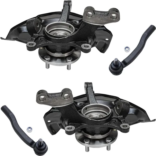 Miniatura 100 de Detroit Axle - Kit de nudillos traseros izquierdo FWD para Hyundai Santa Fe 2007-2009 Veracruz 2007-2012, reemplazo del conjunto de cojinete