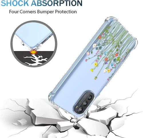 Miniatura 50 de Funda para Moto G Stylus 2021 4G Clear Flower Funda de teléfono TPU suave a prueba de golpes, antiarañazos, funda protectora para Motorola G Stylus