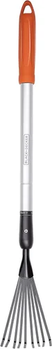 Miniatura 3 de Black+Decker Rastrillo telescópico 30.7-43.7 in mango de aluminio y cabeza de acero al carbono inoxidable