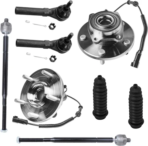 Miniatura 88 de Detroit Axle - Kit de nudillos de dirección delantera izquierda para Ford Edge Lincoln MKX 07-10, cojinete de rueda del lado del conductor, nudillo
