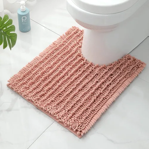 Miniatura 44 de FLOLEOPA Alfombras de Baño de Microfibra de Felpa Suave, Alfombras de Baño Absorbentes Antideslizantes Lavables a Máquina, Tapetes de Baño para Beige