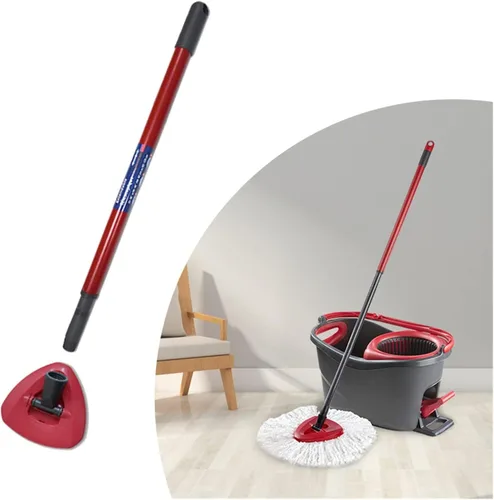 Miniatura 5 de Kit de mango y base de repuesto, piezas de trapeador giratorio, accesorios de repuesto de mano. Compatible con Easywring Rinseclean