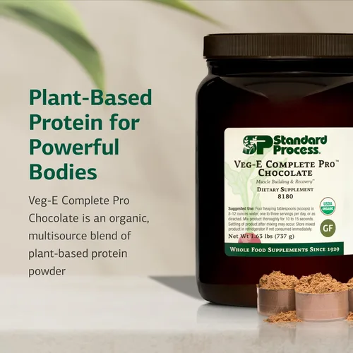 Miniatura 3 de Standard Process Veg-E Complete Pro - Proteína en polvo orgánica a base de plantas para construcción muscular y recuperación - Apoya el cabello