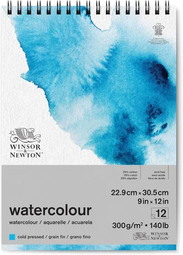 Miniatura 7 de Winsor & Newton Bloc de postales de papel clásico para acuarela, 4 x 6 pulgadas, blanco natural