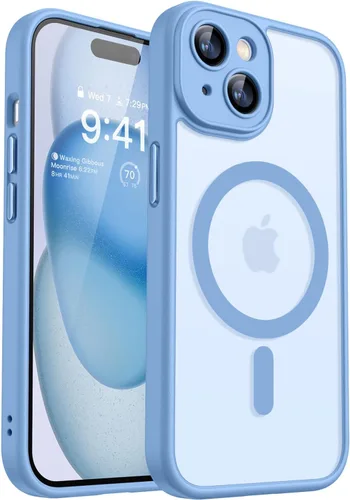 Miniatura 64 de CANSHN Funda magnética compatible con iPhone 17 Pro, mejorada [protección completa de la cámara] [compatible con Magsafe] [mate translúcido] funda