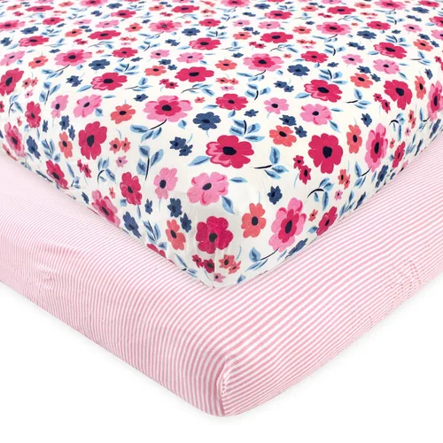 Miniatura 10 de Touched by Nature Sábana de cuna unisex de algodón orgánico para bebés y niños pequeños, a cuadros, gris sólido, talla única