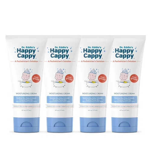 Miniatura 10 de Crema hidratante Happy Cappy – Crema para bebés con tendencia al eccema, loción para piel seca para bebés, niños pequeños y niños, formulada por