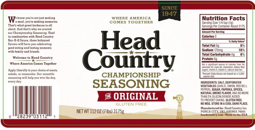Miniatura 2 de Head Country Championship - Condimento para barbacoa, sabor original, tamaño XL, jarra de 7 libras, condimentos y frotaciones para barbacoa