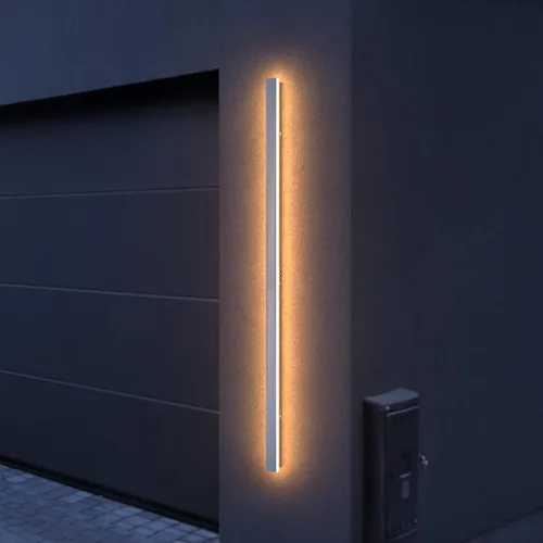 Miniatura 18 de LEEKI - Lámpara exterior moderna de 24 pulgadas - Luminaria exterior rectangular - 19W 3000K - IP65 Antióxido - Negro