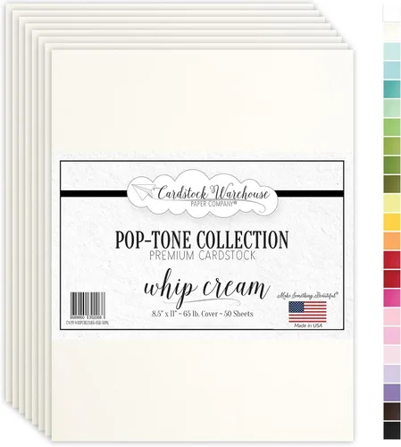Miniatura 18 de Cardstock Warehouse Pop-Tone - Papel de cartulina rojo vivo, 50 hojas, 8.5 x 11 pulgadas, 65 libras, 175 GSM, cartulina roja de alta calidad